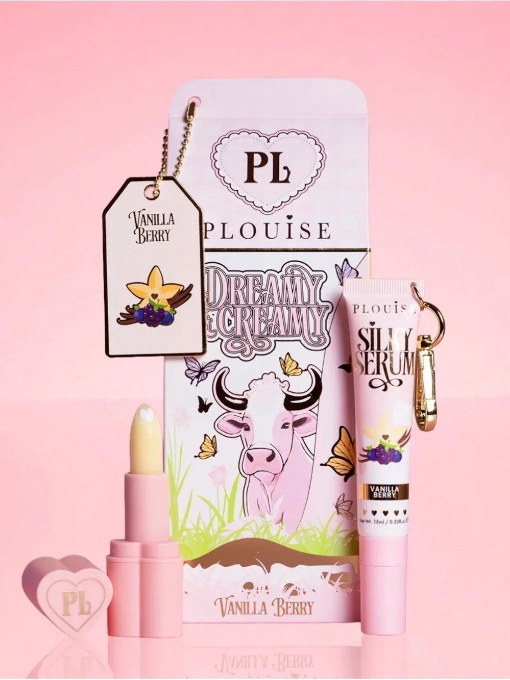 PLouise Dreamy & Creamy Vanilla Berry Lip Serum & Lip Balm